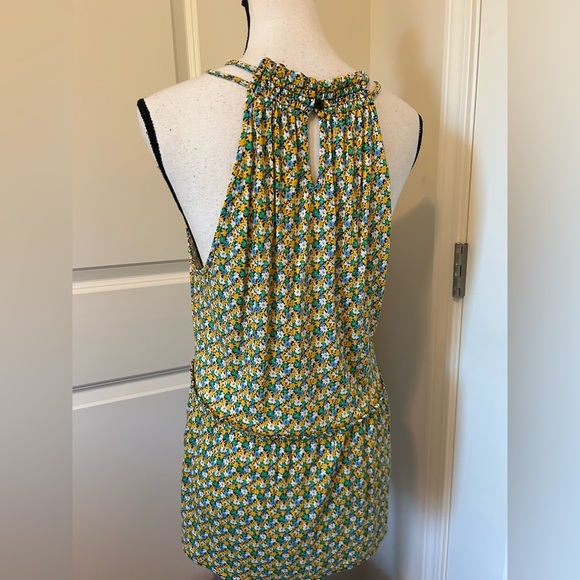 LOFT bright floral cotton long tank/tunic - Picture 4 of 6